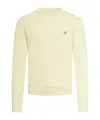Maison Kitsuné Fox Head Cotton Sweatshirt In White