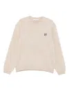 FOX-PATCH CREW-NECK SWEATER