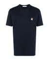 Maison Kitsuné Maison Kitsune Fox Head T Shirt In Black
