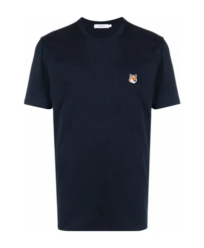 MAISON KITSUNÉ FOX-PATCH CREW-NECK T-SHIRT