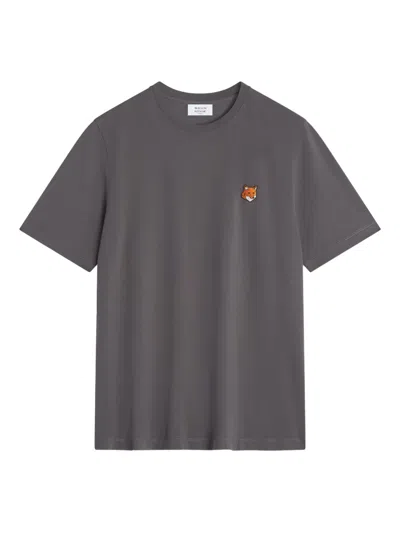 MAISON KITSUNÉ FOX-PATCH CREW-NECK T-SHIRT