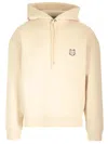 Maison Kitsuné Bold Fox Head Patch Oversize Hoodie In Beige