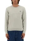 Maison Kitsuné Bold Fox Head Patch Regular Jumper In Grey