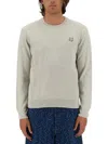 Maison Kitsuné Bold Fox Head Patch Regular Jumper In Grey