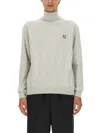 Maison Kitsuné Fox Patch Jersey In White