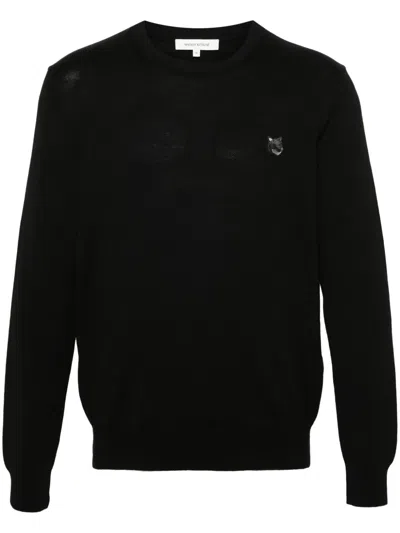 MAISON KITSUNÉ FOX-PATCH JUMPER