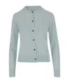 Maison Kitsuné Maison Kitsune' Wool Cardigan With Fox Patch In Gray