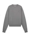 Maison Kitsuné Fox-patch Mélange Cotton Sweatshirt In Gray