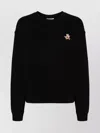 Maison Kitsuné Black Fox Head Sweatshirt In Black