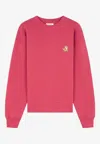Maison Kitsuné Fox Patch Sweatshirt In Pink