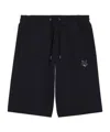 Maison Kitsuné Fox-patch Track Shorts In Black