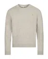 Maison Kitsuné Fox-patch Wool Jumper In Nude