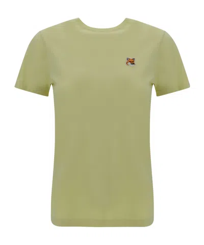 Maison Kitsuné Fox Pattern Decal T-shirt In Nude
