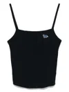 Maison Kitsuné Maison Kitsune` Fox Pattern Tank Top In Blue