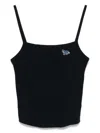 Maison Kitsuné Maison Kitsune` Fox Pattern Tank Top In Navy P480