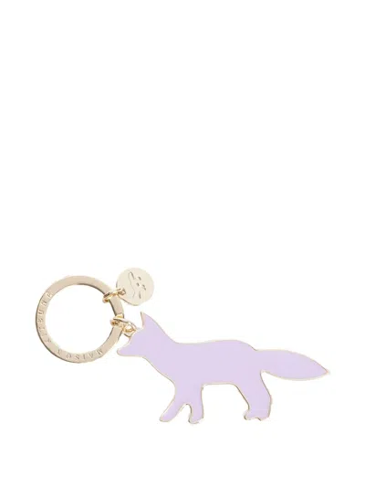 Maison Kitsuné Fox Pendant Keyring In Gold