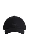 Maison Kitsuné Fox-print Baseball Hat In Black
