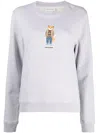 Maison Kitsuné Maison Kitsune Dressed Fox Sweatshirt In Grey