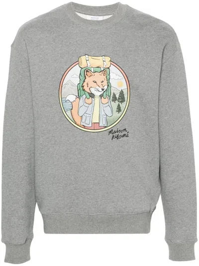 MAISON KITSUNÉ FOX-PRINT SWEATSHIRT