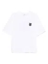Maison Kitsuné Stunt Fox Oversized Fit T-shirt Clothing In Gray