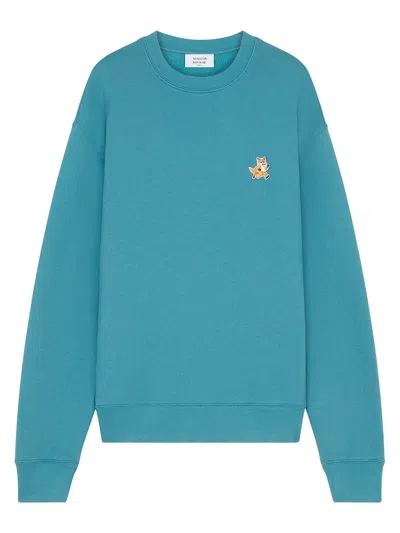 Maison Kitsuné Fox Sweatshirt In Green