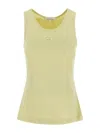 Maison Kitsuné Yellow Baby Fox Tank Top In Yellow