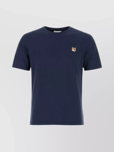 Maison Kitsuné Versatile Crew Neck T-shirt In Blue