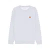 Maison Kitsuné Fox Head Regular Fit Sweatshirt In Gray