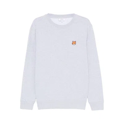 MAISON KITSUNÉ FOX-MOTIF CREW-NECK SWEATSHIRT