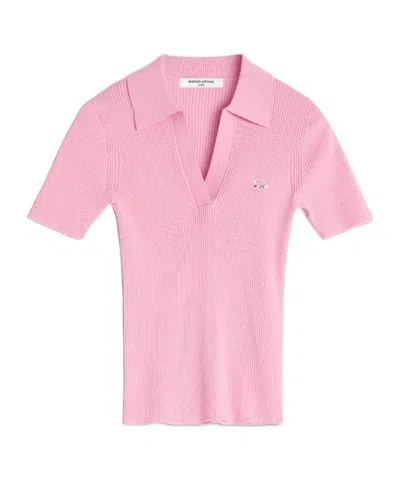 Maison Kitsuné Fox-motif T-shirt In Pink