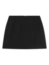 Maison Kitsuné Front-pocket Mini Skirt In Black