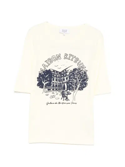 Maison Kitsuné T-shirt Galerie De Montpensier In Neutral