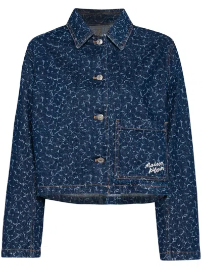 Maison Kitsuné Denim Jacket In Blue