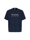 Maison Kitsuné Maison Kitsune Gradient Logo Oversized T-shirt In Blue