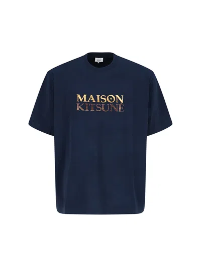 Maison Kitsuné Maison Kitsune' T-shirts And Polos In Blue