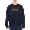 Maison Kitsuné Maison Kitsune Gradient Logo Oversized Sweatshirt In Blue