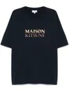 Maison Kitsuné Maison Kitsune Gradient Logo Oversized T-shirt In Blau