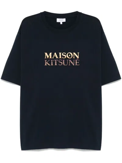 MAISON KITSUNÉ GRADIENT-LOGO T-SHIRT
