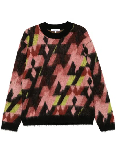 Maison Kitsuné Graphic Jumper In Pink