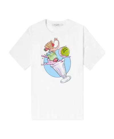 Maison Kitsuné Graphic-print Cotton T-shirt In White