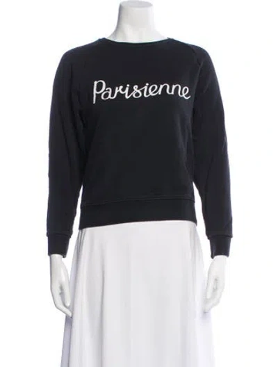 Pre-owned Maison Kitsuné Graphic Print Crew Neck Sweatshirt
