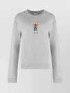 Maison Kitsuné Graphic Print Crew-neck Sweatshirt With Ribbed Edges