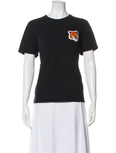 Pre-owned Maison Kitsuné Graphic Print Crew Neck T-shirt In Blue