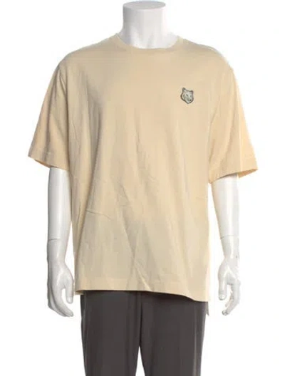 Pre-owned Maison Kitsuné Graphic Print Crew Neck T-shirt In Neutral