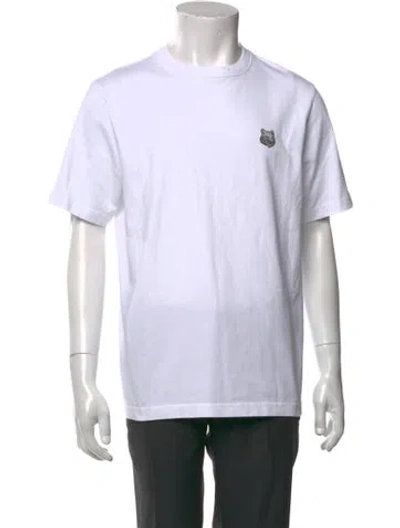 Pre-owned Maison Kitsuné Graphic Print Crew Neck T-shirt In White