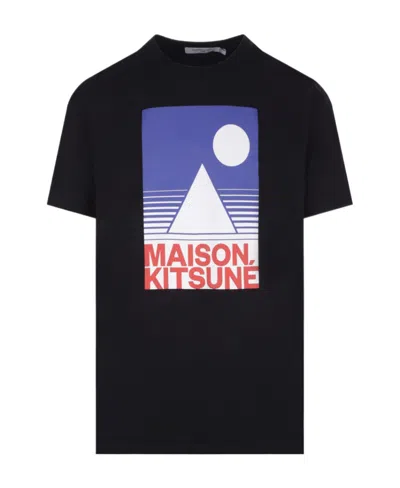 Maison Kitsuné Graphic-print T-shirt In Black