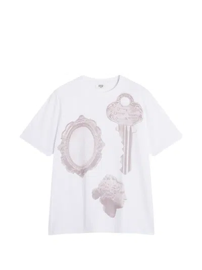 Maison Kitsuné White Parisian Objects Comfort T-shirt