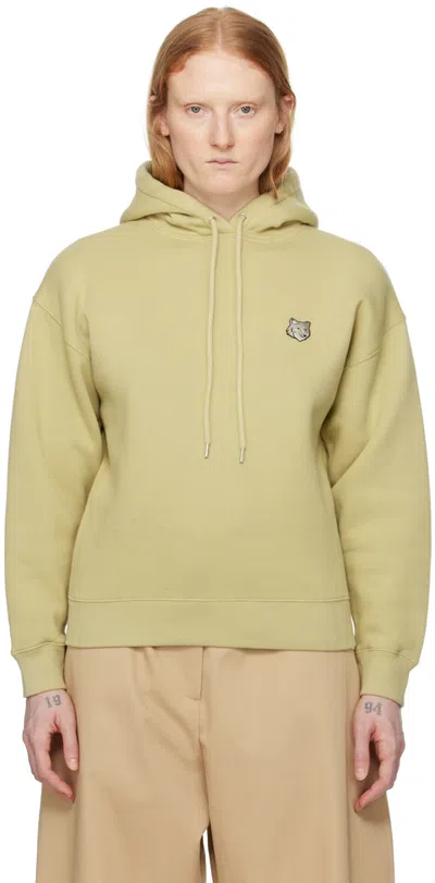 Maison Kitsuné Bold Fox Head Patch Comfort Hoodie In Canvas