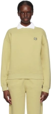 Maison Kitsuné Green Bold Fox Head Sweatshirt In P357 Canvas