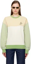 Maison Kitsuné Green 'café Kitsune' Sweatshirt In M159 Chai